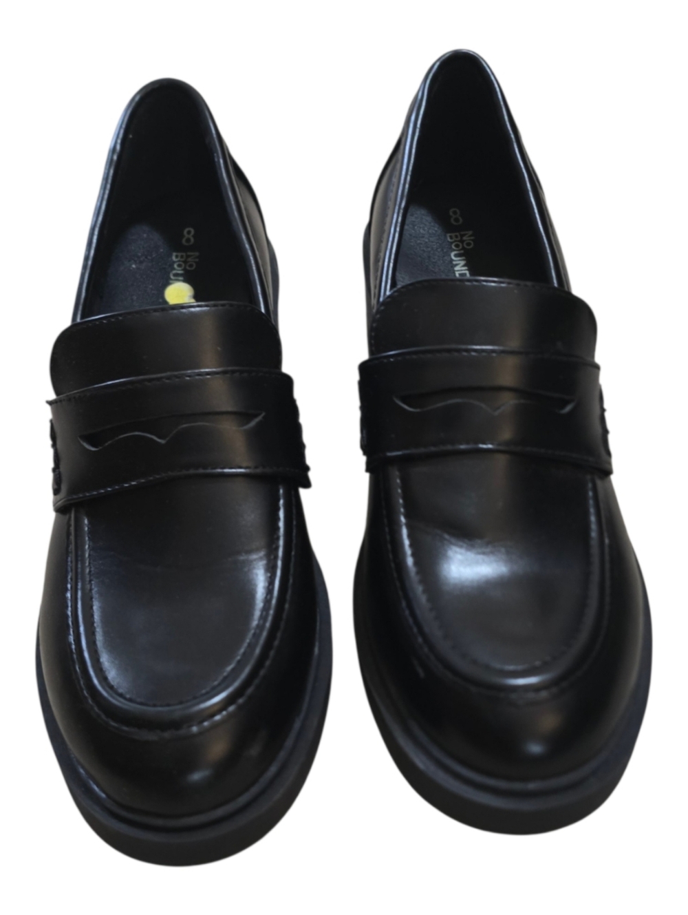 No Boundaries Black Platform Penny Loafers - Picture 8 of 8